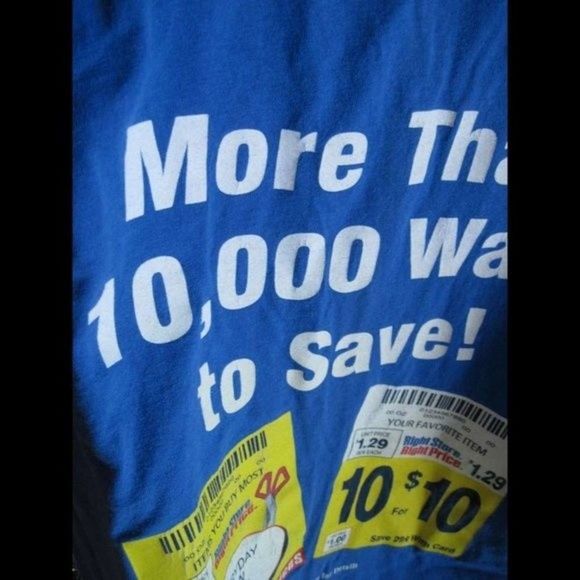 More Than 10k Ways To Save Low Price Tags Medium Blue Kroger Work T- Shirt Tee - Picture 4 of 11